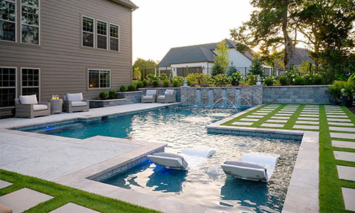 swimming pool decking