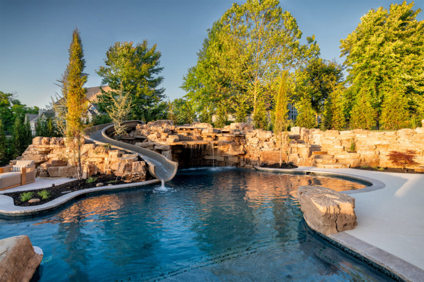 swimming-pool-grotto-slide