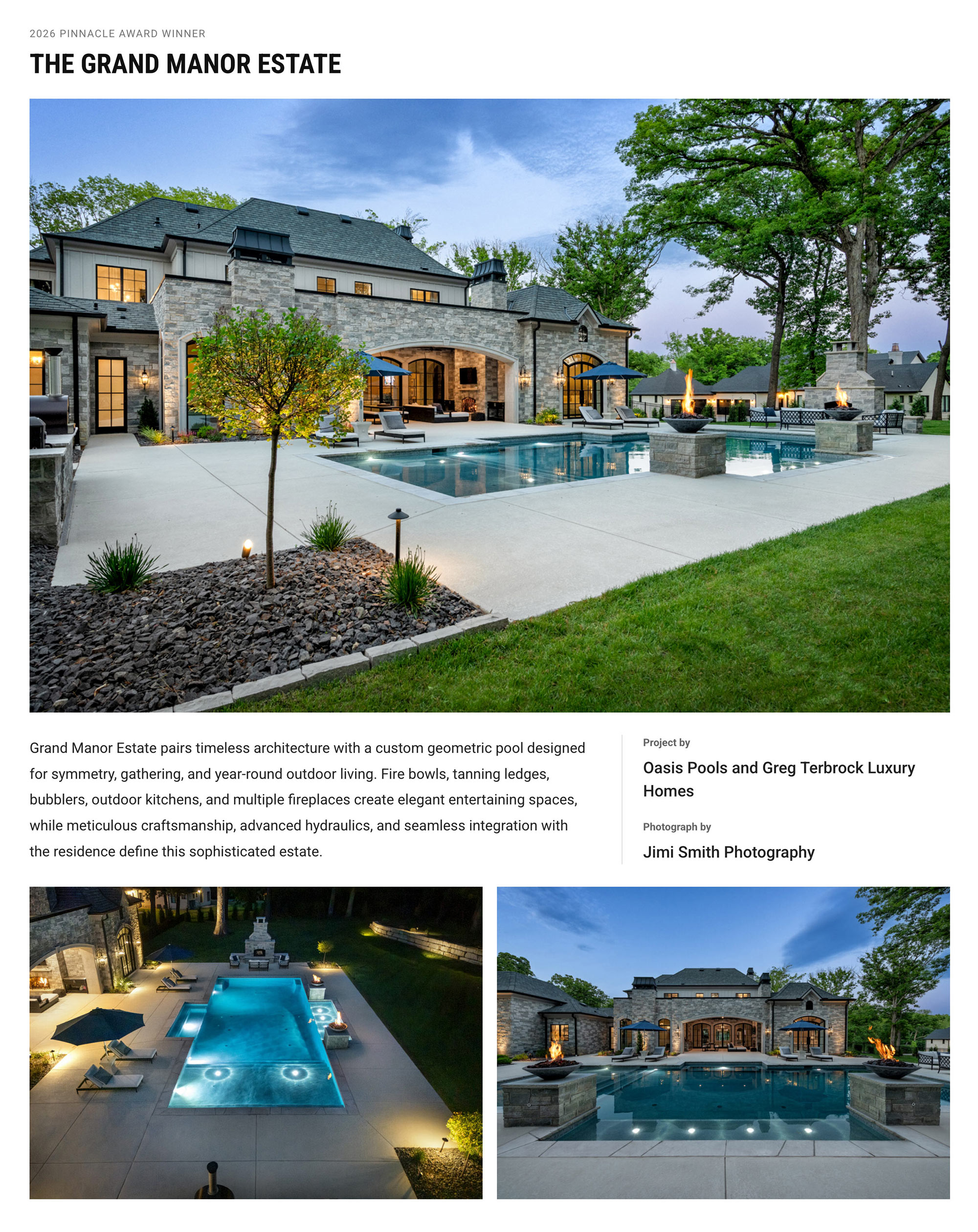 2026 pinnacle award winning swimming pool 2